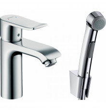 Смеситель для раковины Hansgrohe Metris 31285000 с гигиеническим душем Хром