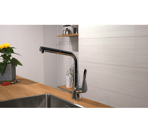 Смеситель для кухни Hansgrohe Metris 14821800 Сталь