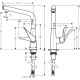 Смеситель для кухни Hansgrohe Metris S 14883000 Хром