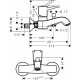 Смеситель для ванны Hansgrohe Metropol Classic 31340000 Хром