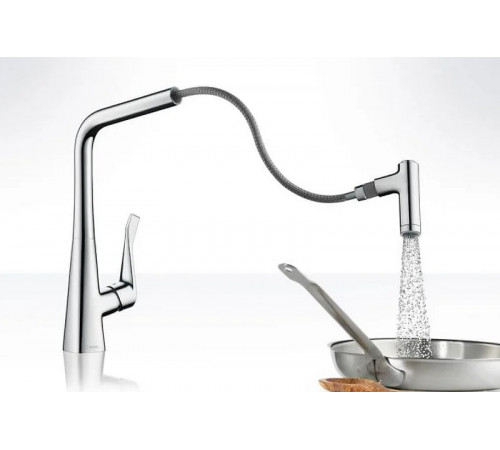 Смеситель для кухни Hansgrohe Metris Select 14884000 Хром