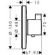 Смеситель для душа Hansgrohe Ecostat S Highflow 15756000 с термостатом Хром