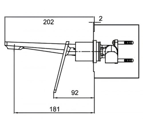 Смеситель для раковины Frap F1057-22 Черный матовый Хром