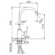 Смеситель для кухни Frap F40501 Хром