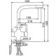 Смеситель для кухни Frap F4352-6 Черный матовый