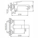 Смеситель для ванны Frap H46 F3246 Хром