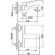 Смеситель для ванны Frap H62 F3262 Черный матовый