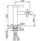 Смеситель для раковины Frap H52 F1052-14 Белый Хром