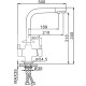 Смеситель для кухни Frap H52 F4352-24 Молочный