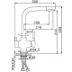 Смеситель для кухни Frap H52 F4352-8 Белый