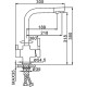 Смеситель для кухни Frap H52 F4352-9 Оружейная сталь