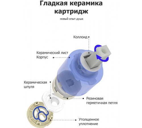 Смеситель для кухни Frap H52 F4352-9 Оружейная сталь