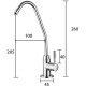 Кран для одного типа воды Frap H52 F1052-10 Хром