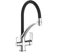 Смеситель для кухни Frap H69 F4369 Хром Черный