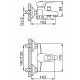 Смеситель для ванны Frap H28 F3028-B Хром