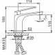 Смеситель для раковины Frap H57 F1057 Черный матовый Хром