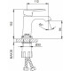 Смеситель для раковины Frap H71-6 F1071-6 Черный матовый