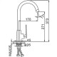 Смеситель для кухни Frap H58 F4058 Белый Хром