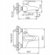 Смеситель для ванны Frap H04 F3204 Хром