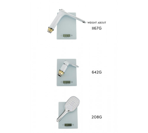 Смеситель на борт ванны Frap H49 F1149 Белый Хром