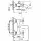 Смеситель для ванны Frap H19-4 F3019-4 Бронза