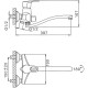 Смеситель для ванны Frap H50 F2250 универсальный Хром