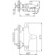 Смеситель для ванны Frap H51 F3051 с термостатом Хром