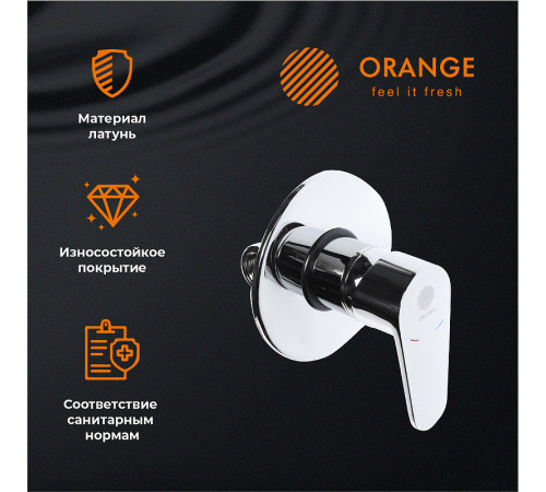 Смеситель для душа Orange Otto M22-400cr Хром