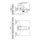 Смеситель для ванны Orange Alfi M18-100br Бронза