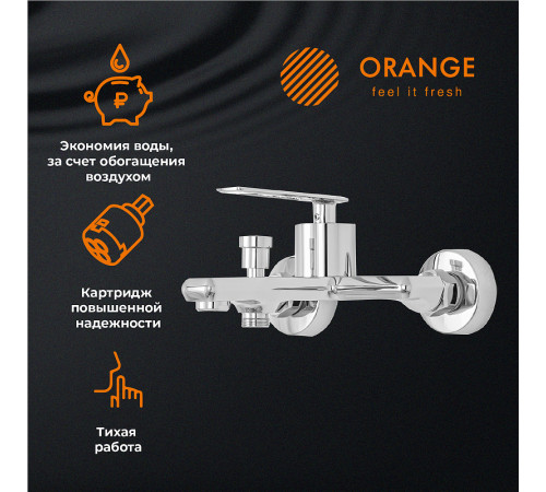 Смеситель для ванны Orange Line M06-100cr Хром