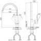 Смеситель для кухни D&K Berlin Technische DA1432425 Черный матовый