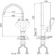Смеситель для кухни D&K Berlin DA1432422 Белый