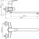 Смеситель для ванны Agger Exact A2121100 Хром