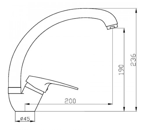 Смеситель для кухни Agger Exact A2100200 Хром