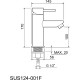 Смеситель для раковины Ростовская Мануфактура Сантехники SUS124-001F Хром