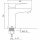 Смеситель для раковины Ростовская Мануфактура Сантехники PL6-001F Белый