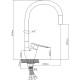 Смеситель для кухни Ростовская Мануфактура Сантехники Boou B8274-10F-E307A Черный Хром