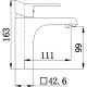 Смеситель для раковины Ростовская Мануфактура Сантехники SL137-001F Хром