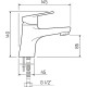 Смеситель для раковины Ростовская Мануфактура Сантехники SL132-001F Хром