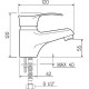 Смеситель для раковины Ростовская Мануфактура Сантехники SL86-001 Хром