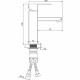 Смеситель для раковины Ростовская Мануфактура Сантехники SUS125BL-001F Черный матовый