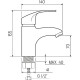 Смеситель для раковины Ростовская Мануфактура Сантехники SL85-001F Хром