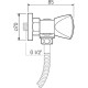 Смеситель для душа Ростовская Мануфактура Сантехники SL119-003 Хром