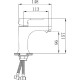 Смеситель для раковины Ростовская Мануфактура Сантехники SL123-001F Хром