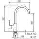 Смеситель для кухни Ростовская Мануфактура Сантехники SL123W-017F Белый Хром