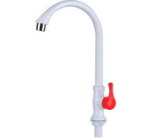 Кран для одного типа воды Ростовская Мануфактура Сантехники PL3-269F-1 Белый