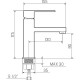 Смеситель для раковины Ростовская Мануфактура Сантехники SL144-001F Хром