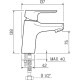 Смеситель для раковины Ростовская Мануфактура Сантехники SL131-001 Хром