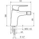 Смеситель для биде Ростовская Мануфактура Сантехники SL131-001-1 Хром