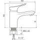 Смеситель для раковины Ростовская Мануфактура Сантехники SL120-001F Хром